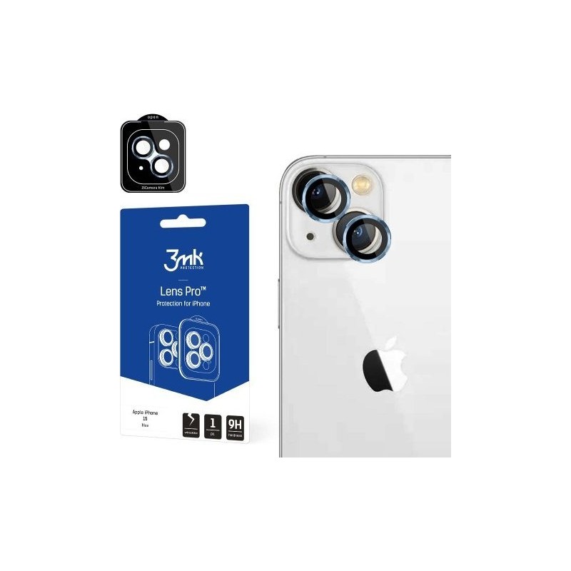 3MK Szkło Lens Protection Pro Blue iPhone 15